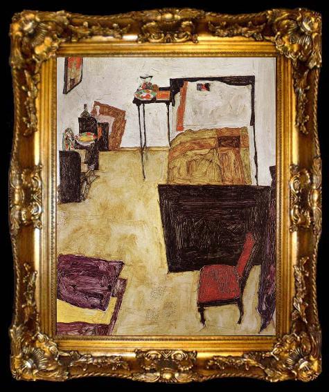 framed  Egon Schiele Schiele-s Room in Neulengbach, ta009-2